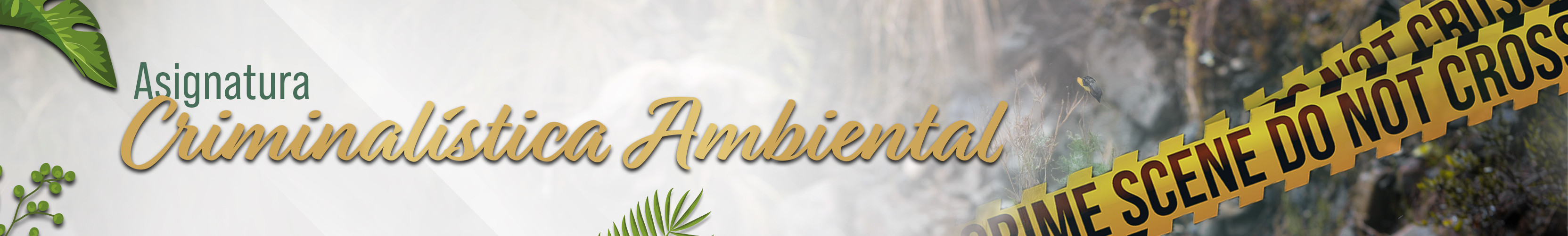 Banner Criminalística Ambiental ESGAM 