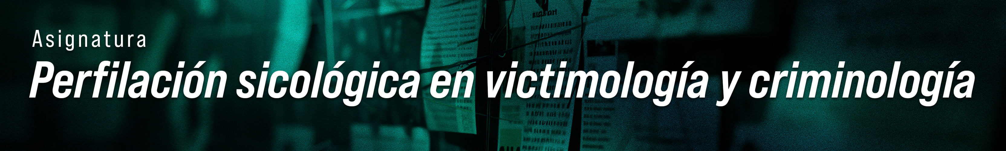 Banner Perfilación psicológica